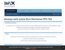 Tablet Screenshot of pro-tax.pl